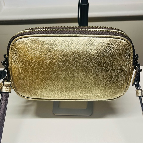 Coach Gold Sadie Crossbody Clutch - Picture 2 of 11
